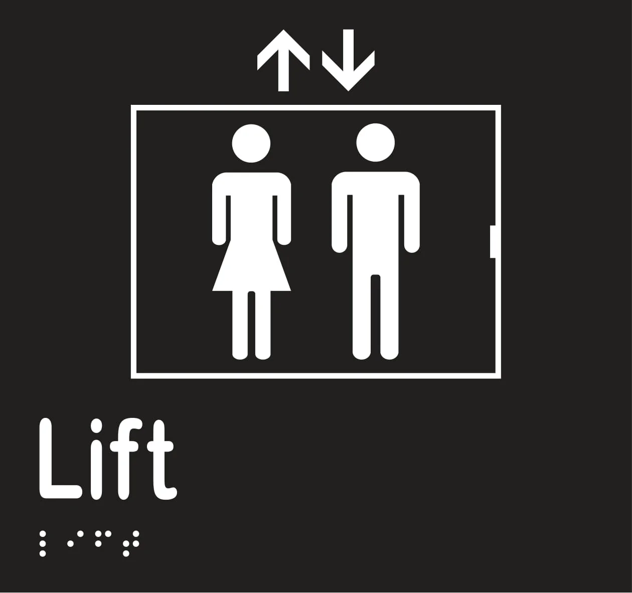 Metlam Lift Braille In Designer Black