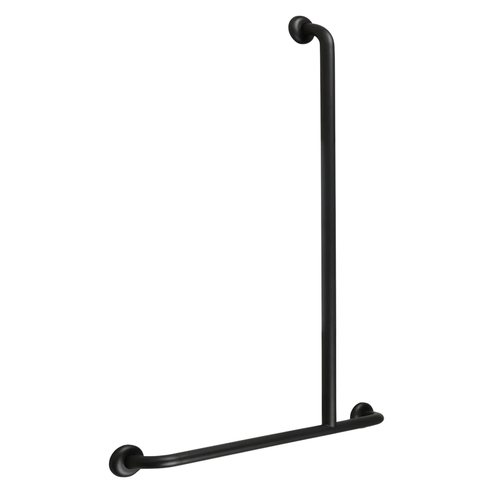 Metlam Offset Flush Mount Shower Grab Rail Right Hand In Designer Black - Image 3