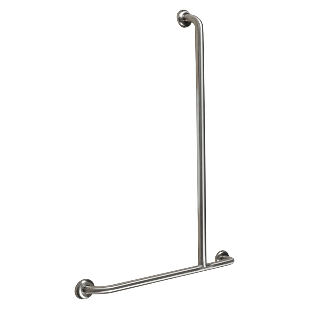 Metlam Offset Flush Mount Shower Grab Rail Right Hand In Satin Stainless Steel - Image 3