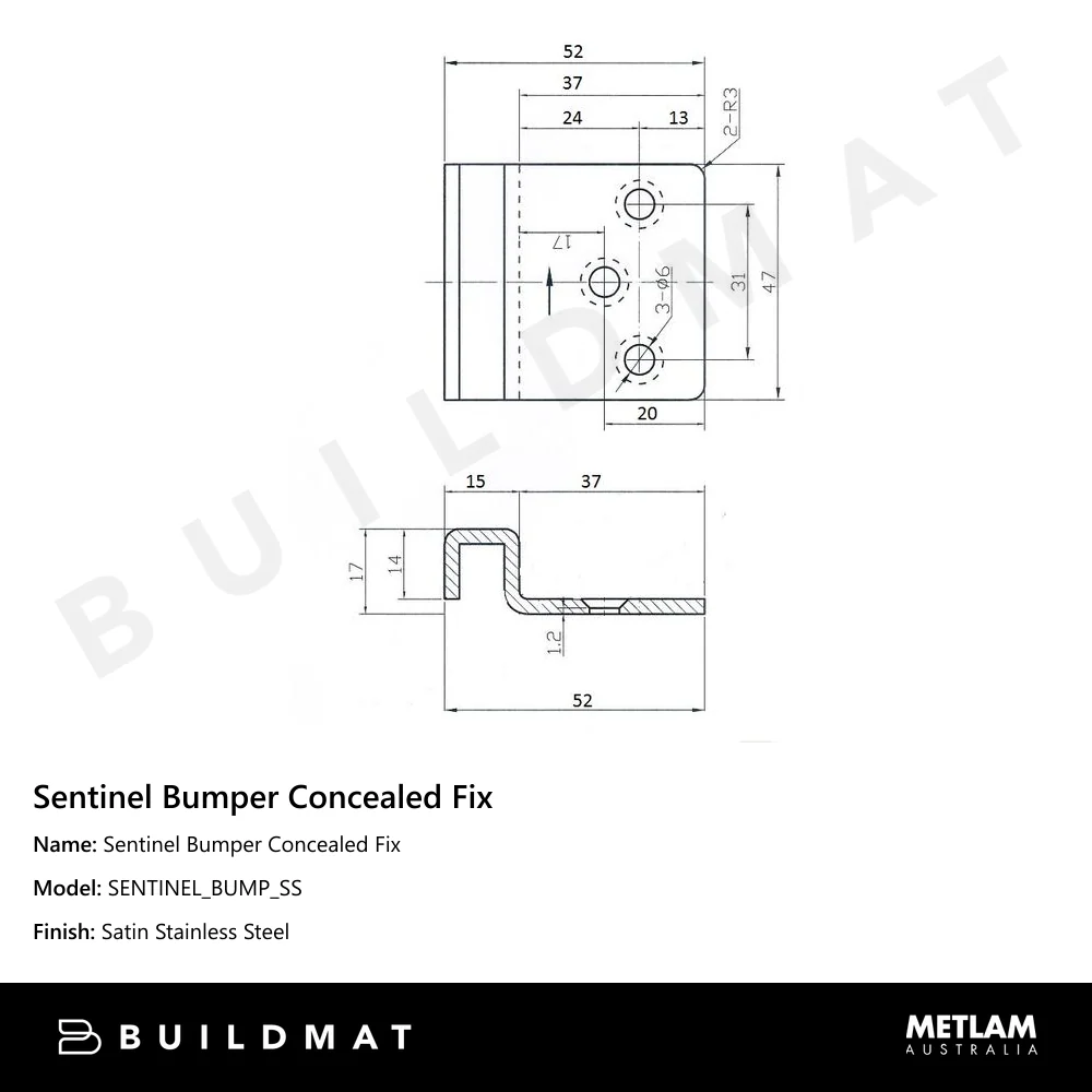 Metlam Sentinel Bumper Concealed Fix - Image 4