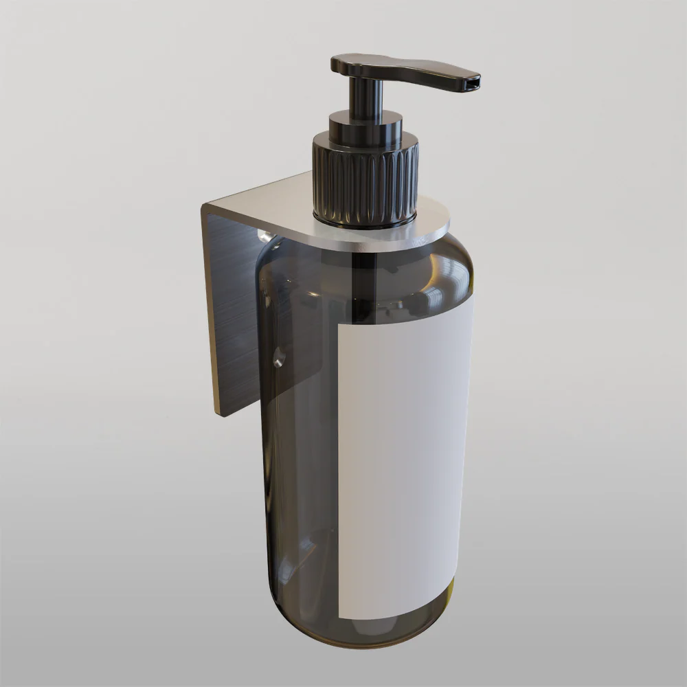 Metlam Single Soap Bottle Holder In Satin Stainless Steel - Image 2