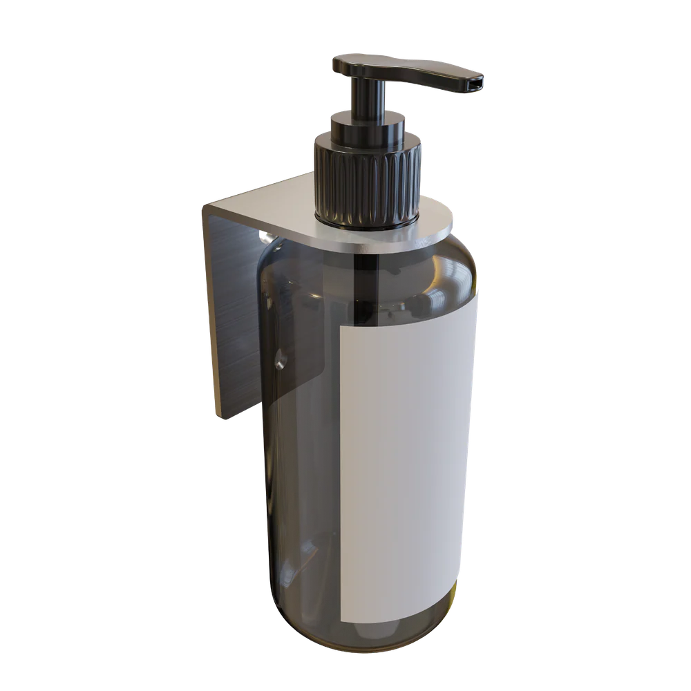 Metlam Single Soap Bottle Holder In Satin Stainless Steel - Image 3