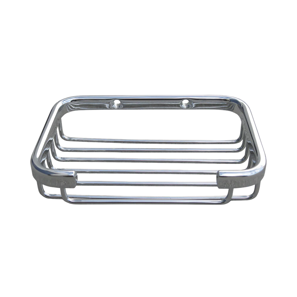 Metlam Soap Basket In Bright Chrome Plate - Image 3