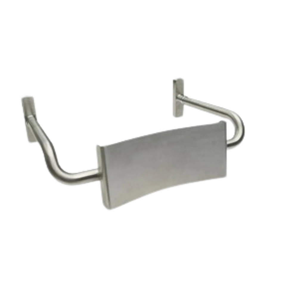 Metlam Vandal Proof Curved Backrest In Satin Stainless Steel