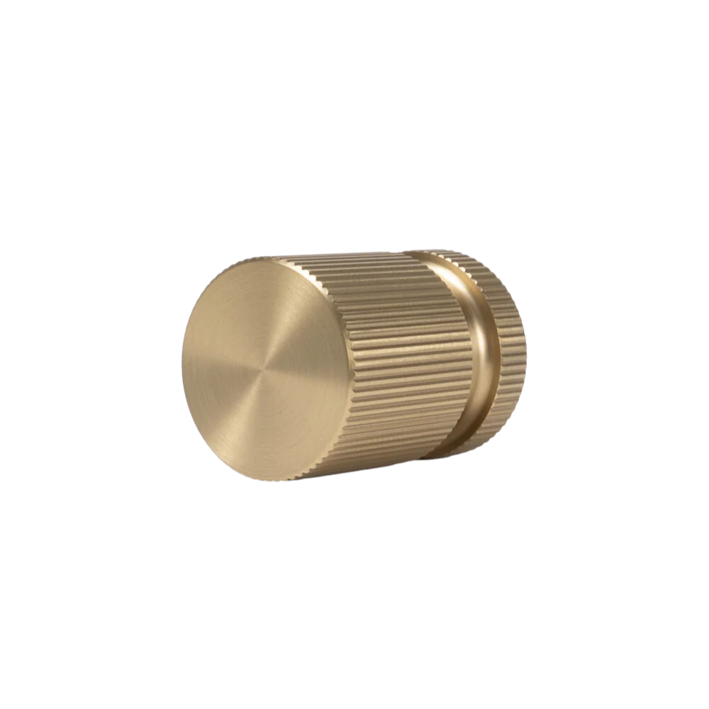 Alma Mia Linear Handle Brushed Brass Gold