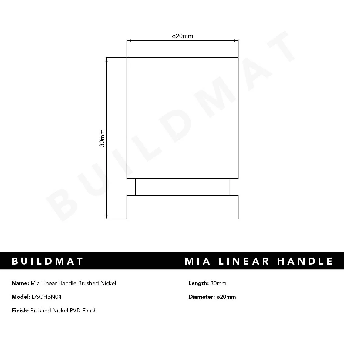 Alma Mia Linear Handle Brushed Nickel - Image 6