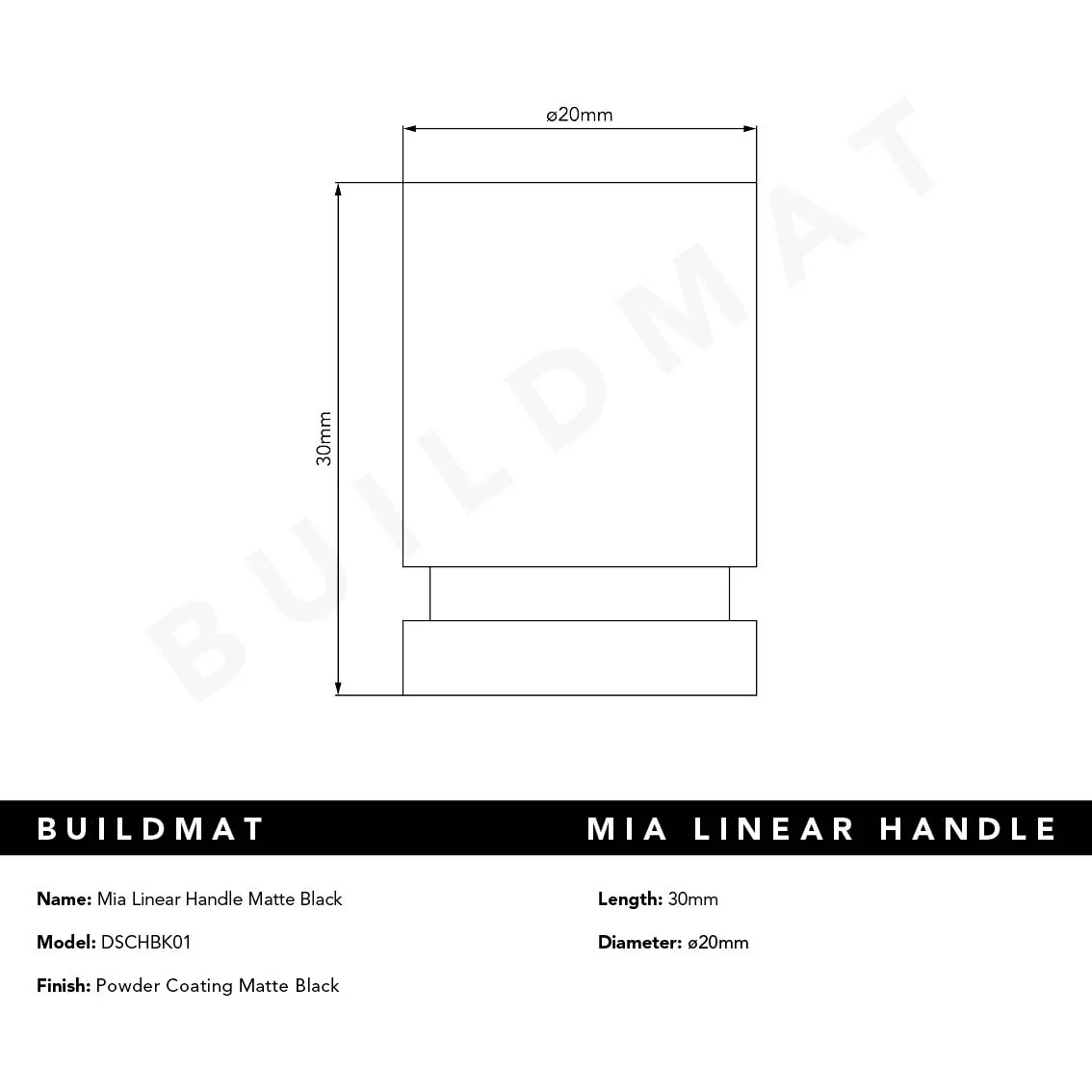 Alma Mia Linear Handle Matte Black - Image 6