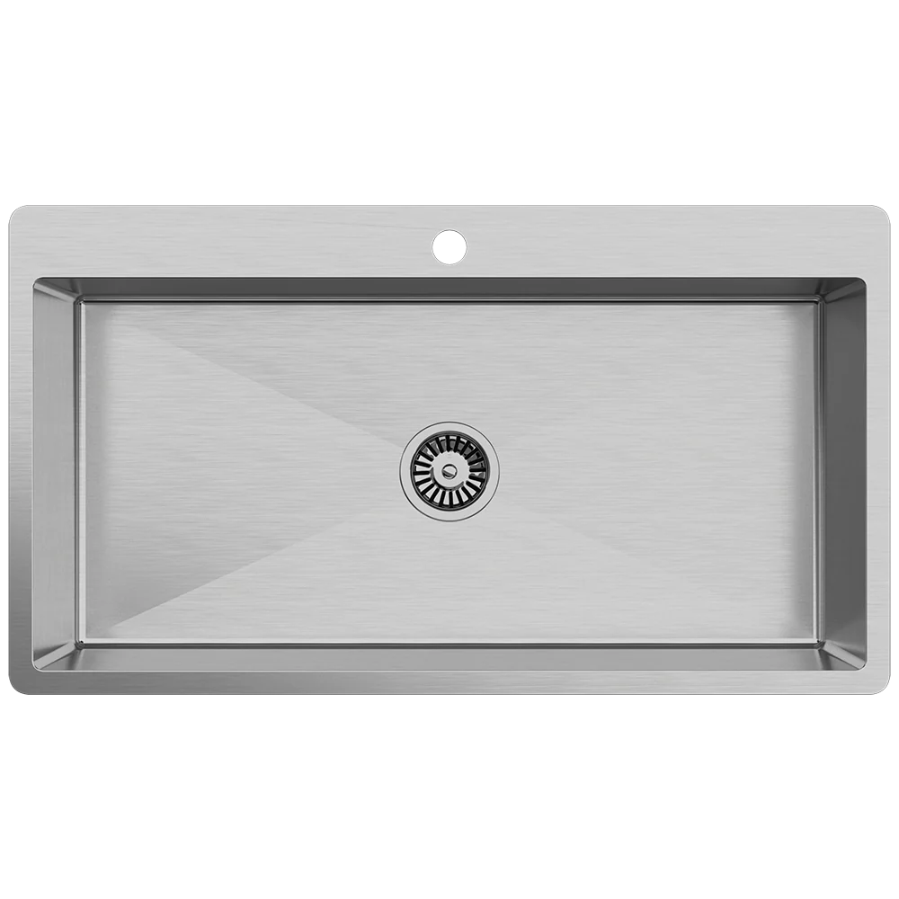 Alma Mila 900x500 XXLarge Single Bowl Tap Landing Sink - Image 3
