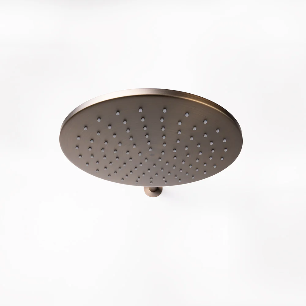 Alma Mira 250mm Brushed Vintage Antique Brass Shower Head - Image 7
