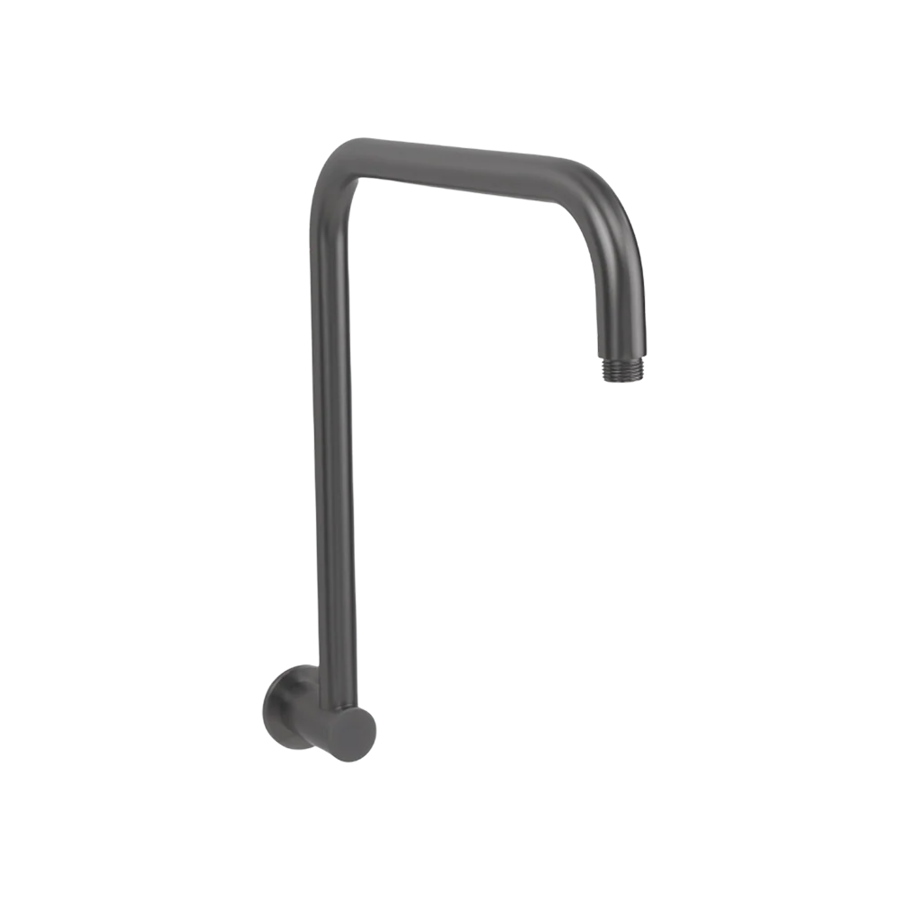 Alma Mira Brushed Gunmetal High Rise Upswept Shower Arm