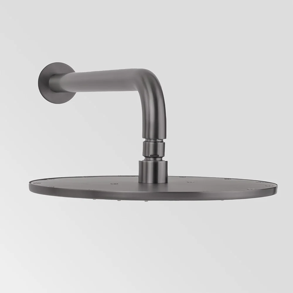 Alma Mira Brushed Gunmetal Curved Shower Arm - Image 2