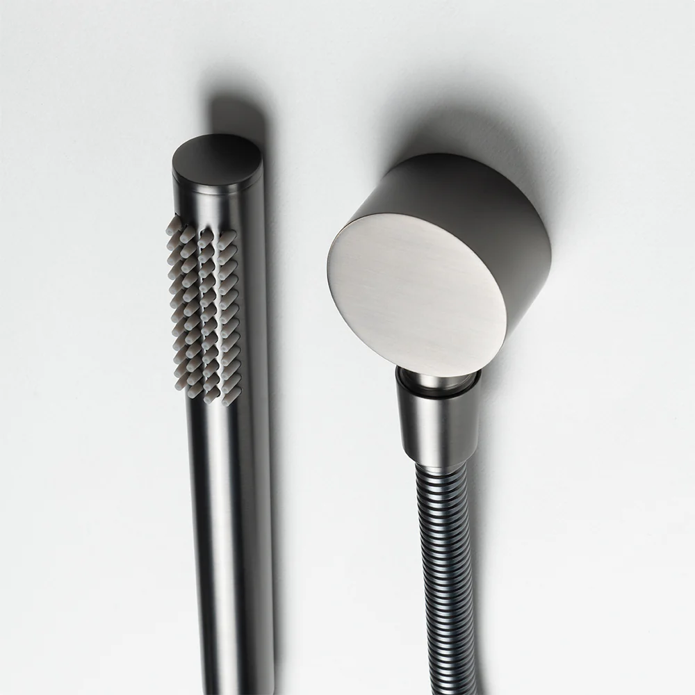 Alma Mira Brushed Gunmetal Shower on Rail - Image 9