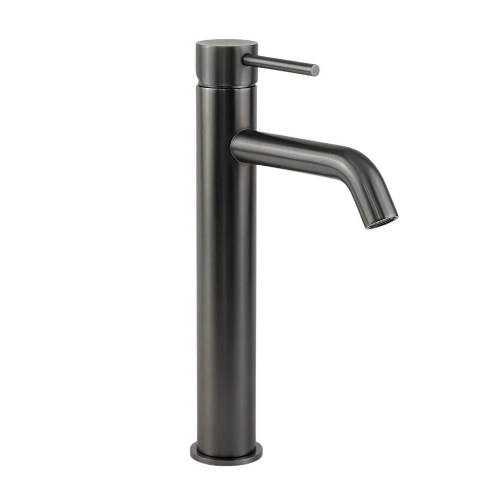 Alma Mira Brushed Gunmetal Tall Basin Mixer