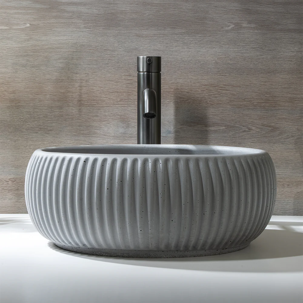 Alma Mira Brushed Gunmetal Tall Basin Mixer - Image 5
