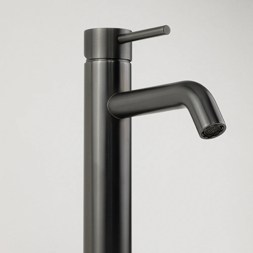 Alma Mira Brushed Gunmetal Tall Basin Mixer - Image 7