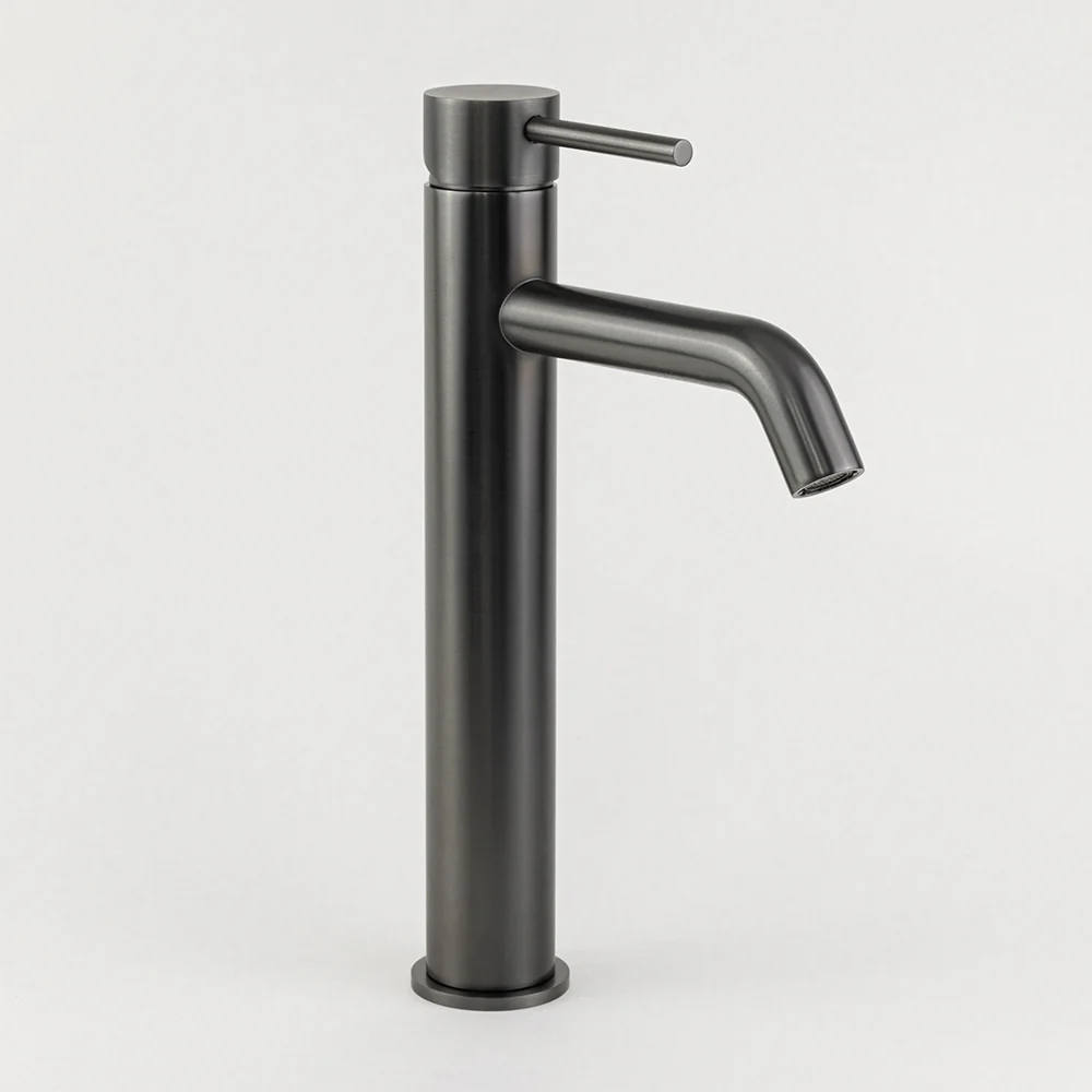 Alma Mira Brushed Gunmetal Tall Basin Mixer - Image 9