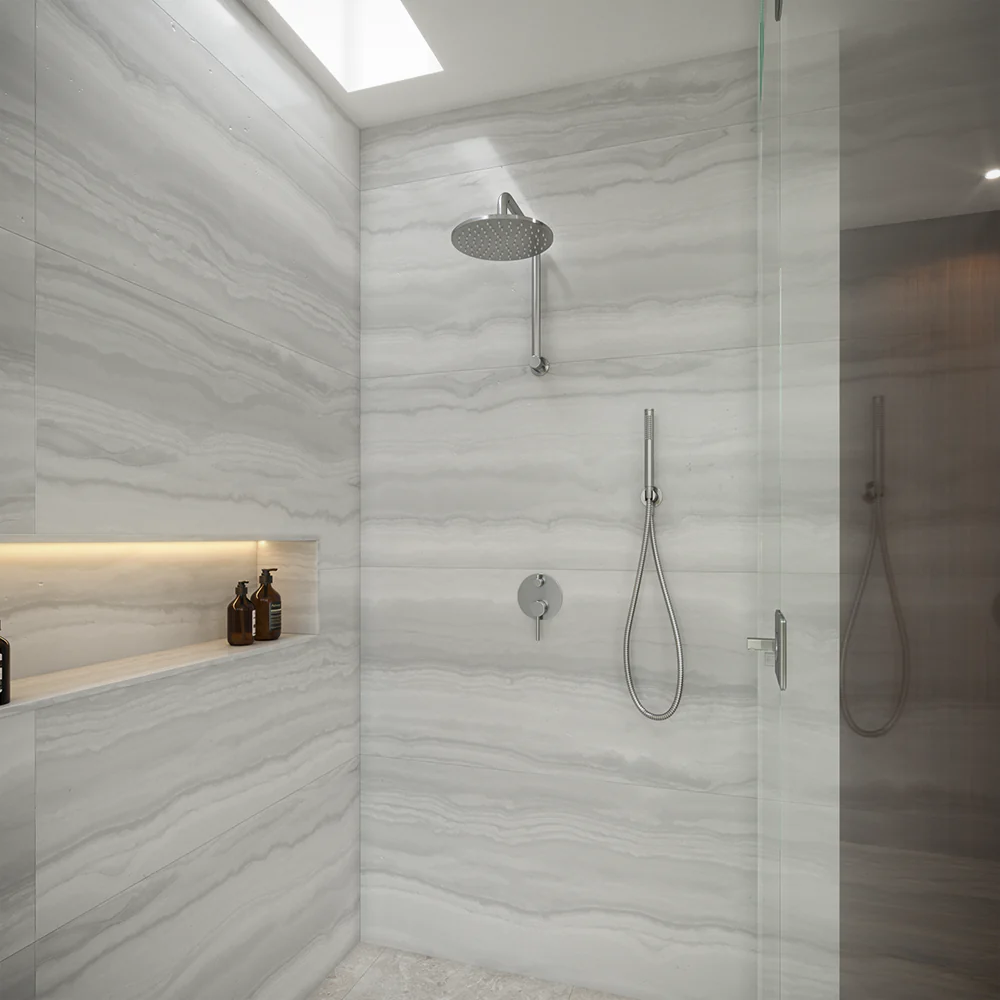 Alma Mira Brushed Nickel Hand Shower and Hose - Image 2