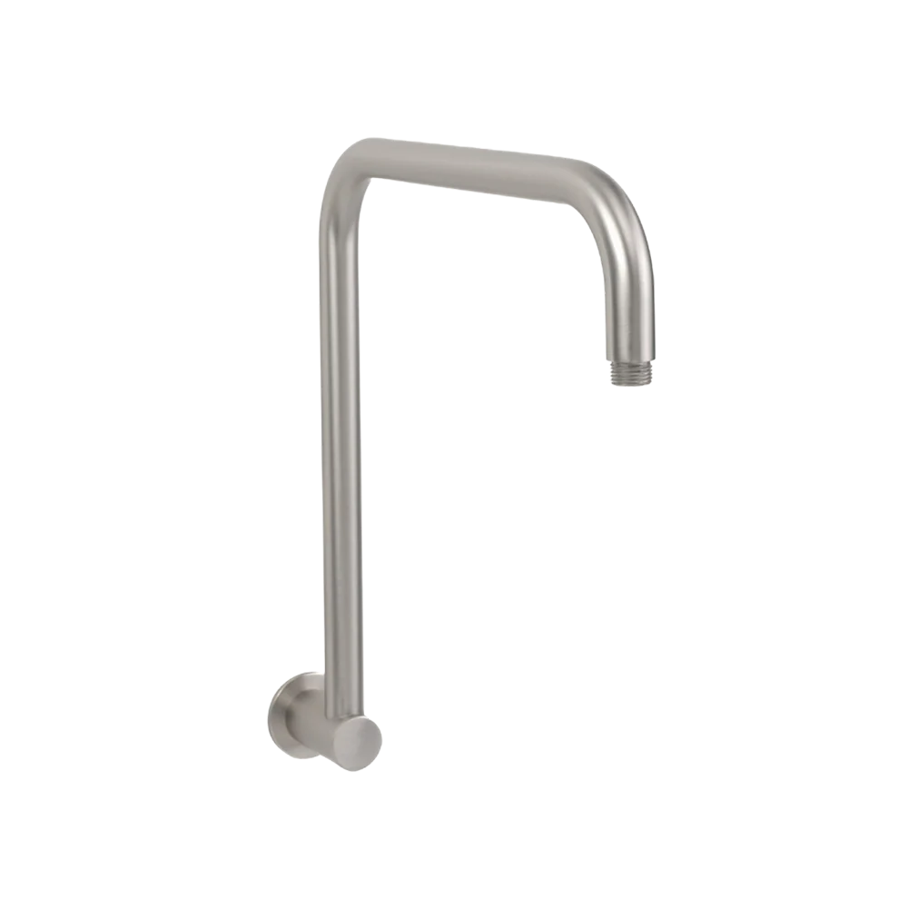 Alma Mira Brushed Nickel High Rise Upswept Shower Arm - Image 3