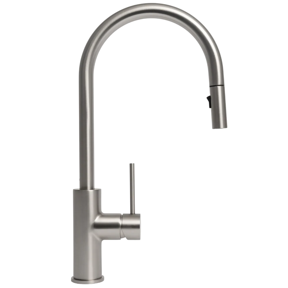 Alma Mira Brushed Nickel Pull Out Mixer - Image 3