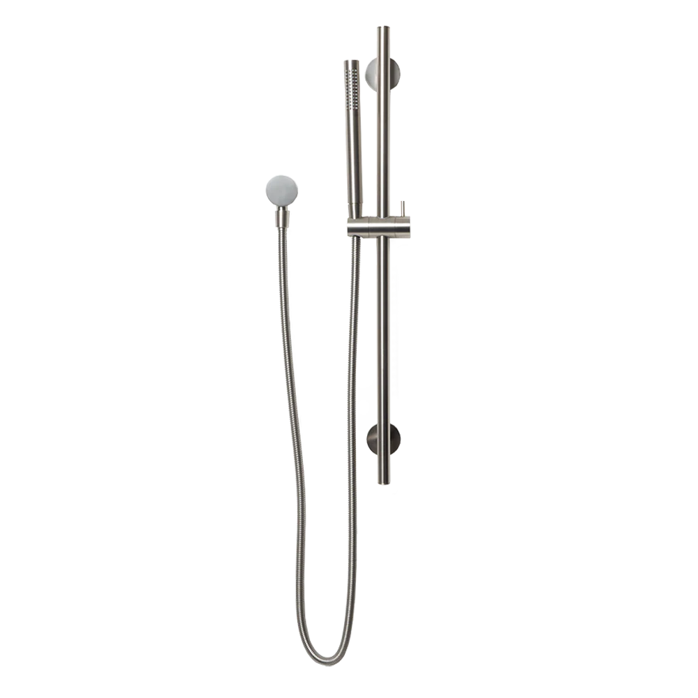 Alma Mira Brushed Nickel Shower on Rail