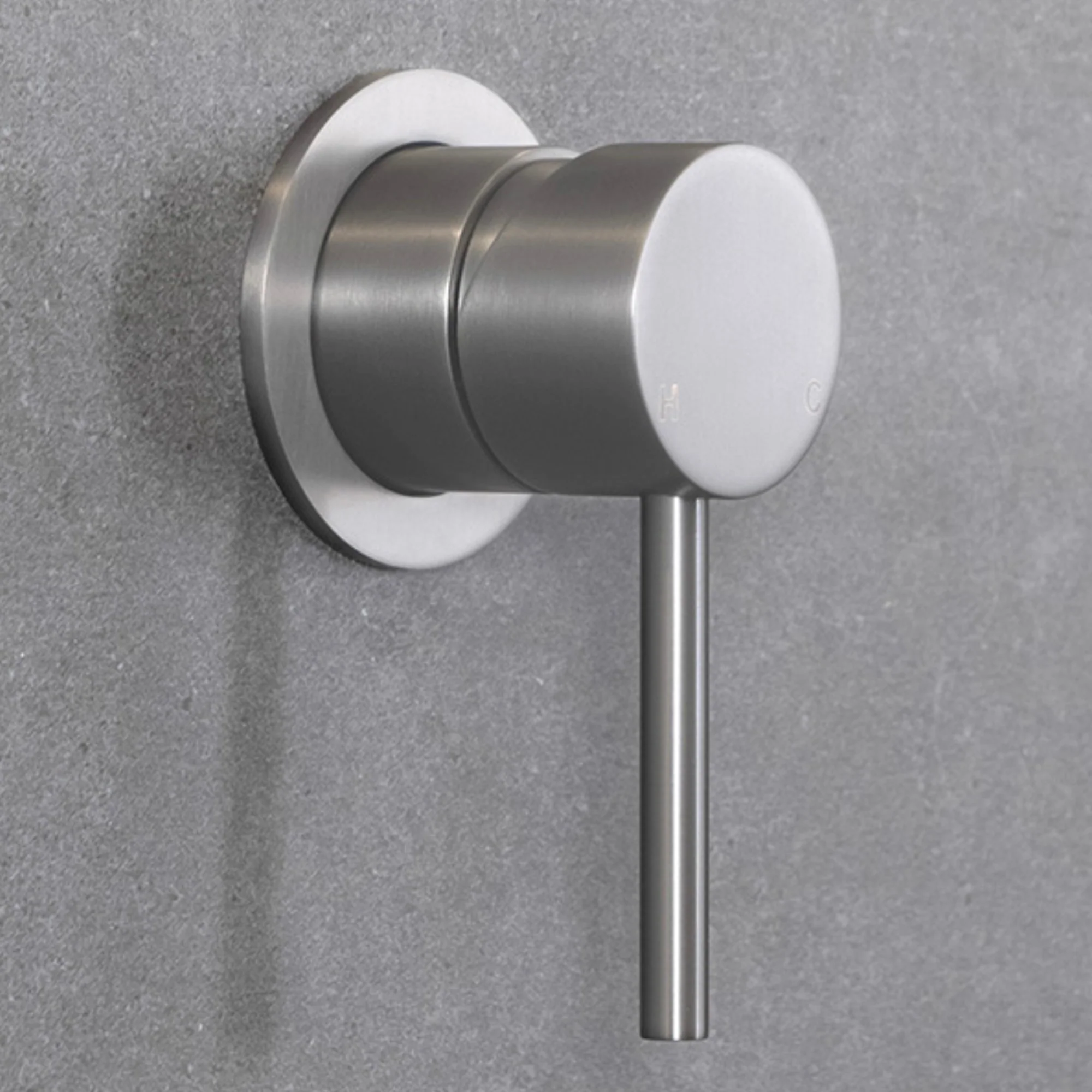 Alma Mira Brushed Nickel Wall Mixer - Image 2