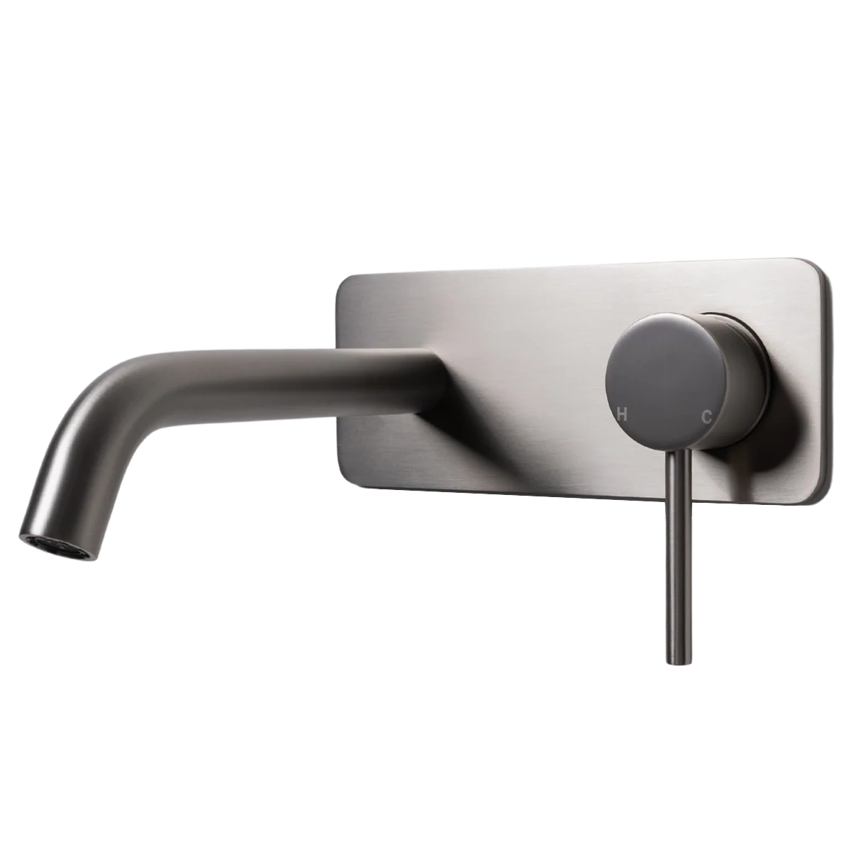 Alma Mira Brushed Nickel Wall Mixer and Spout