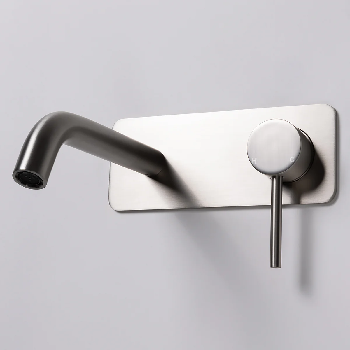 Alma Mira Brushed Nickel Wall Mixer and Spout - Image 5
