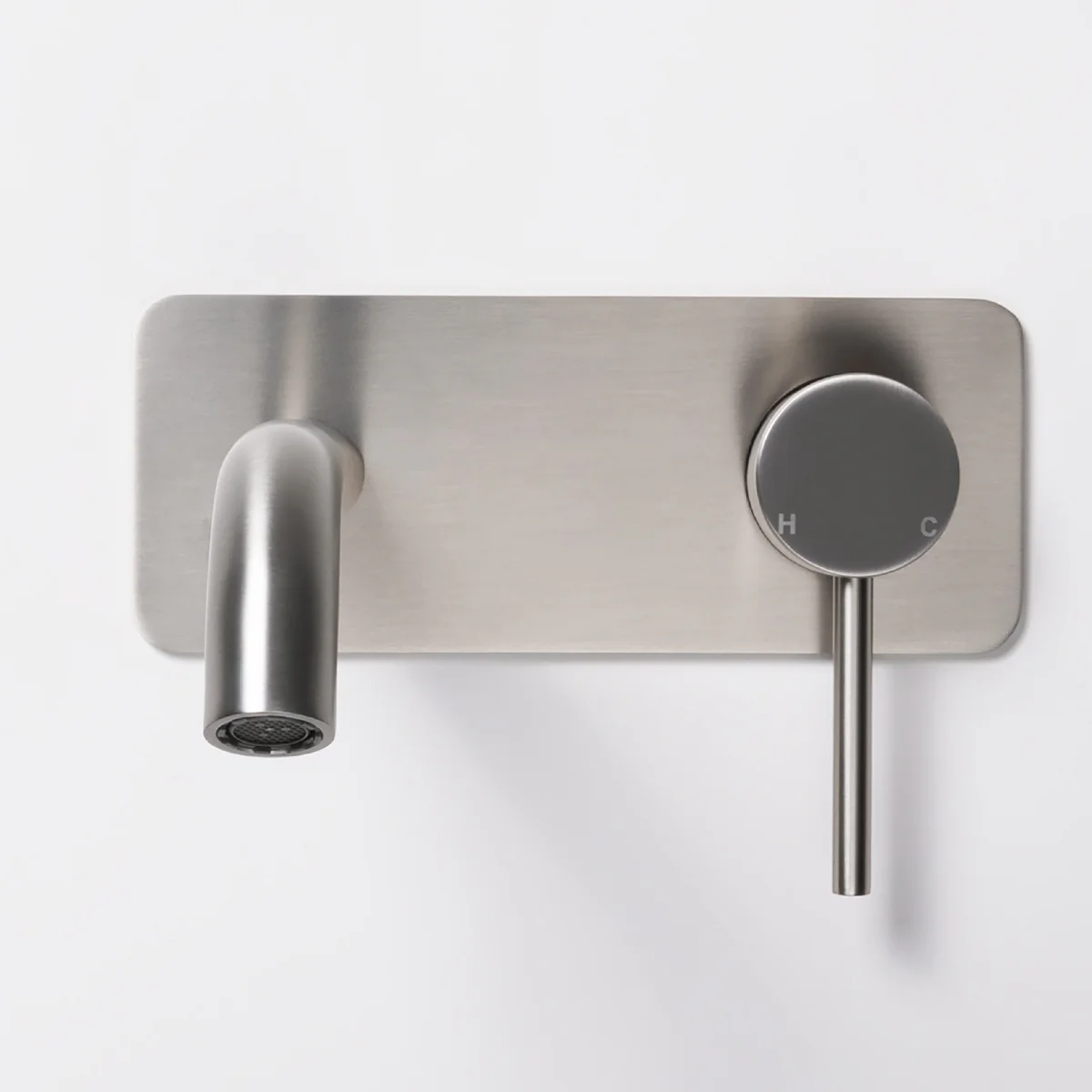 Alma Mira Brushed Nickel Wall Mixer and Spout - Image 6