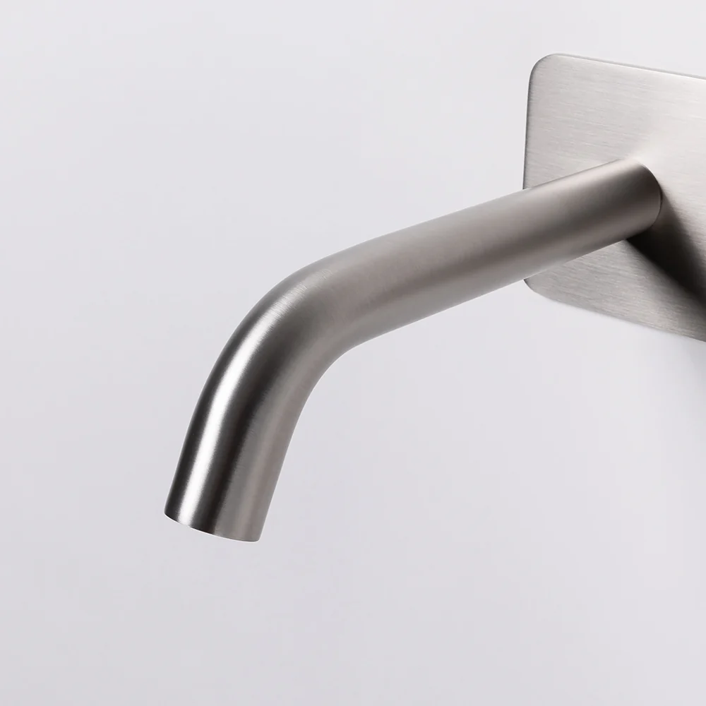 Alma Mira Brushed Nickel Wall Mixer and Spout - Image 7
