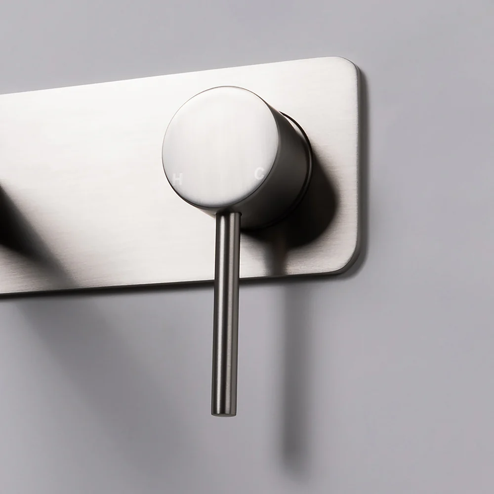 Alma Mira Brushed Nickel Wall Mixer and Spout - Image 8