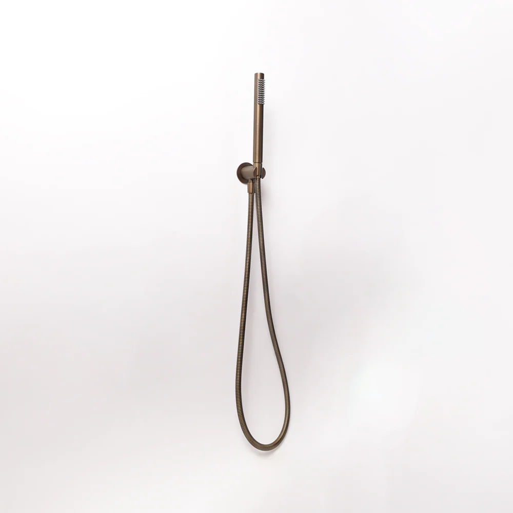 Alma Mira Brushed Vintage Antique Brass Hand Shower and Hose - Image 4