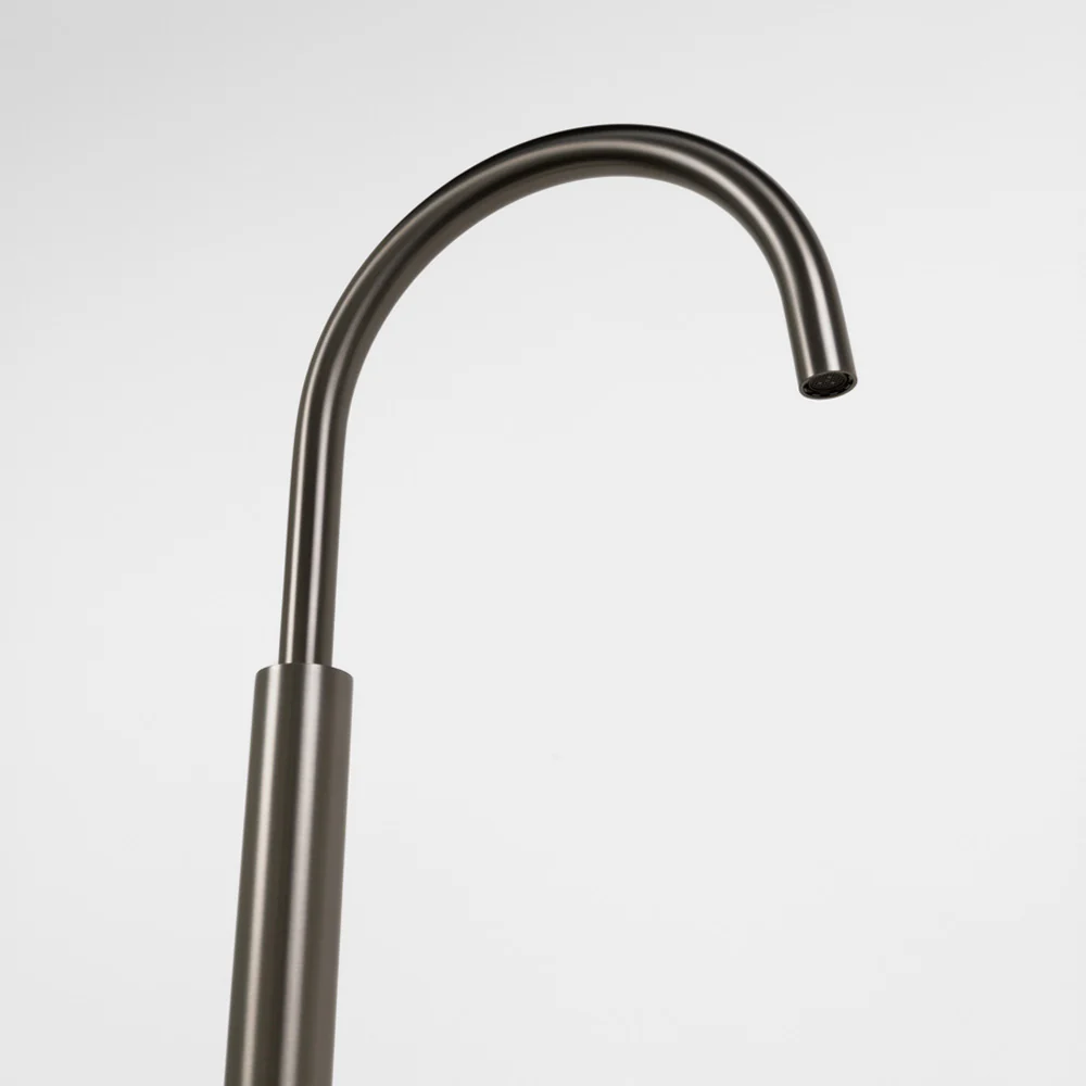 Alma Mira Freestanding Floor Spout Brushed Gunmetal - Image 6