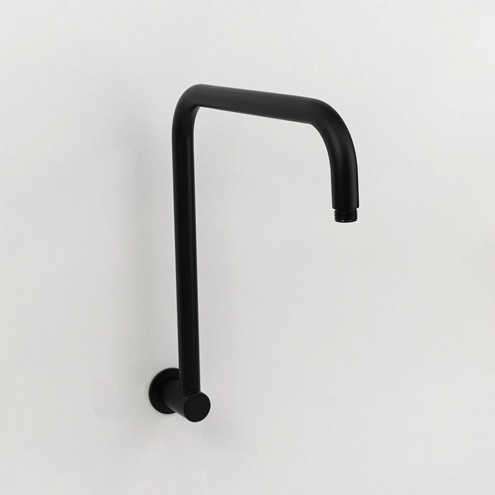 Alma Mira Matte Black High Rise Upswept Shower Arm - Image 5