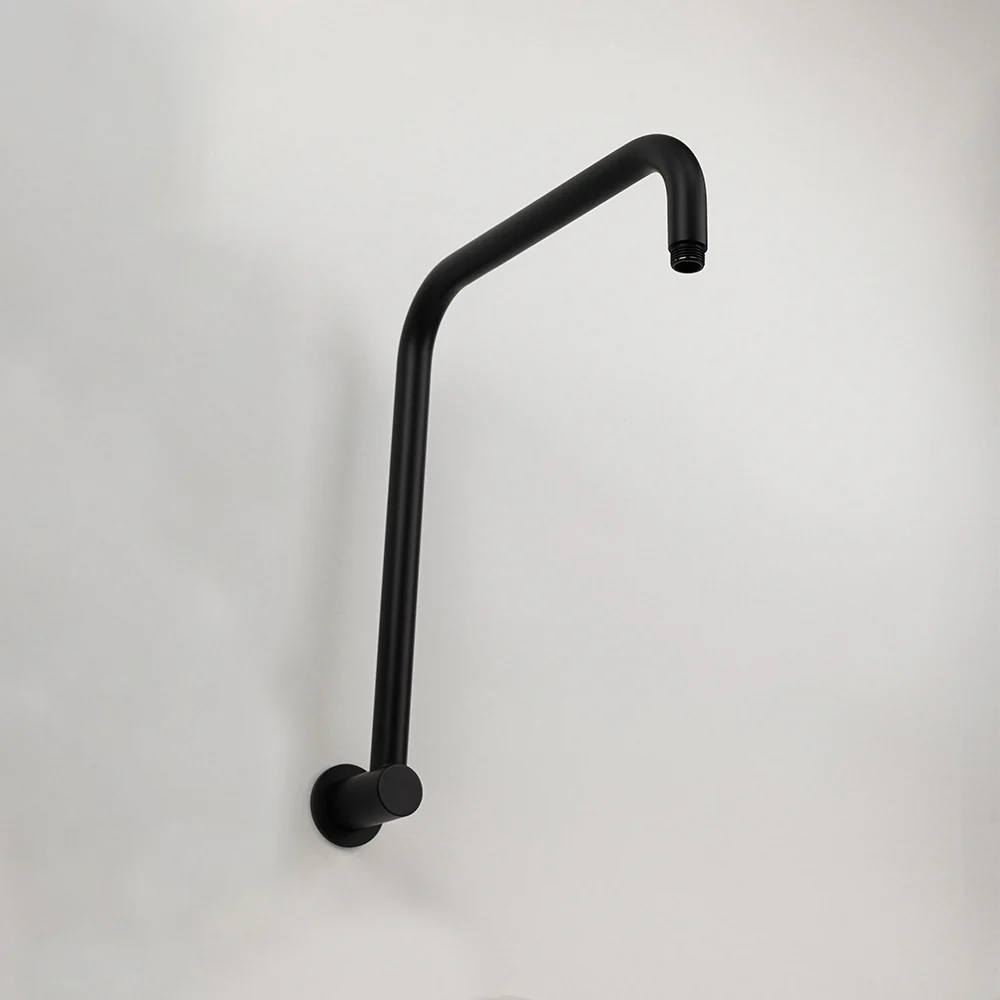 Alma Mira Matte Black High Rise Upswept Shower Arm - Image 6