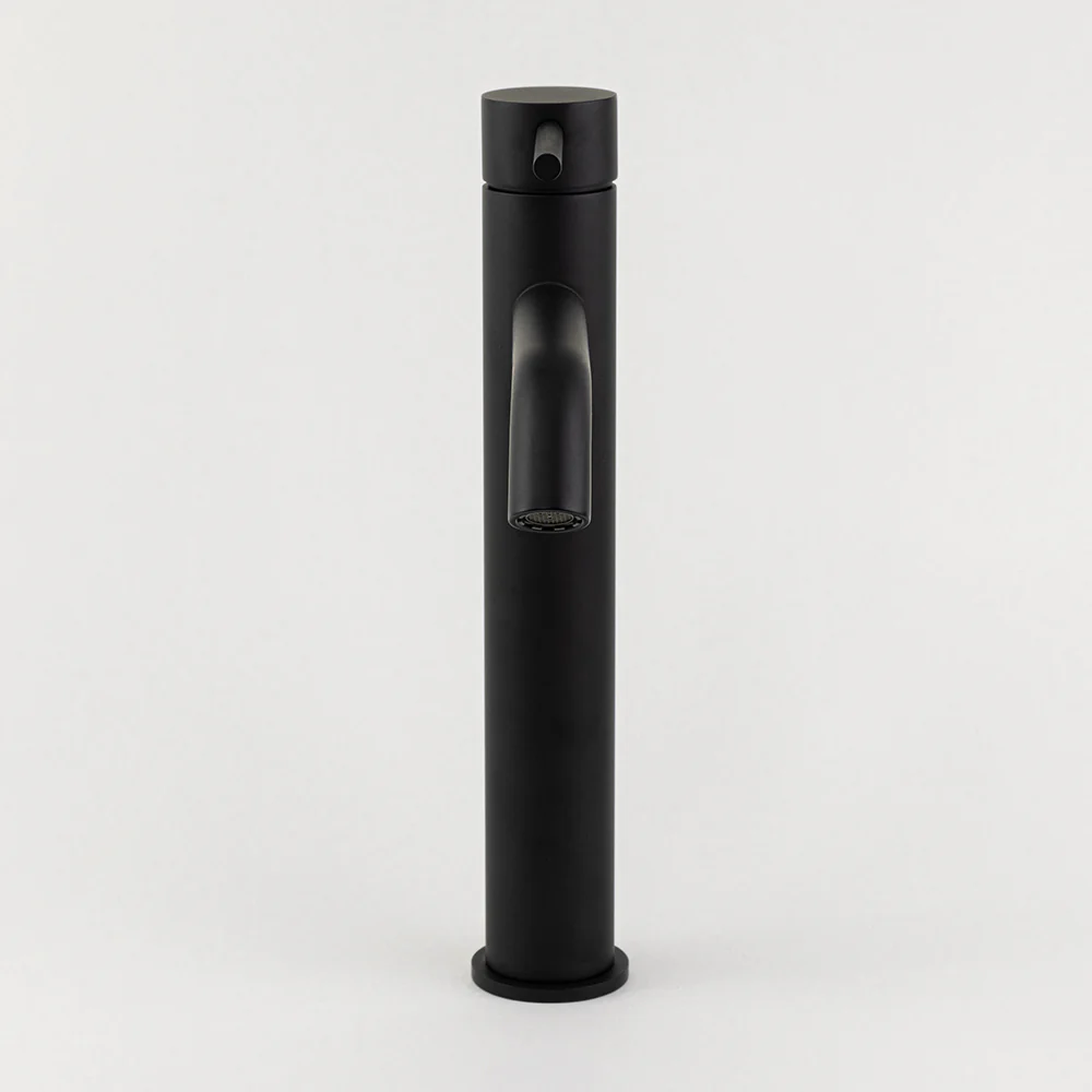 Alma Mira Matte Black Tall Basin Mixer - Image 7