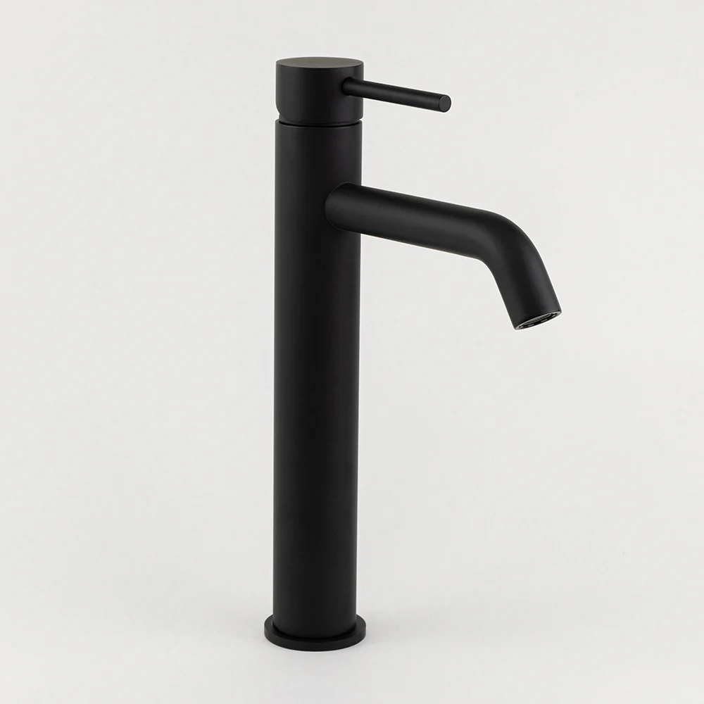 Alma Mira Matte Black Tall Basin Mixer - Image 8