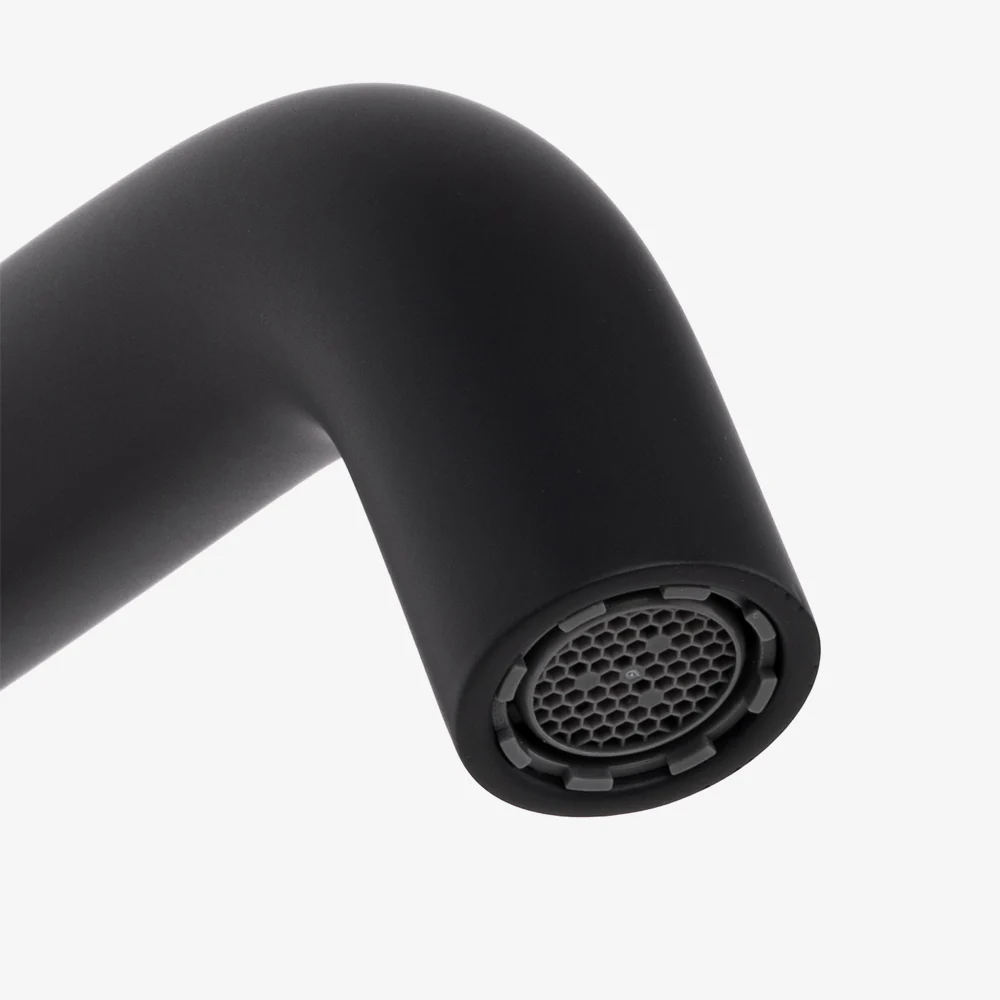 Alma Mira Matte Black Wall Spout - Image 5