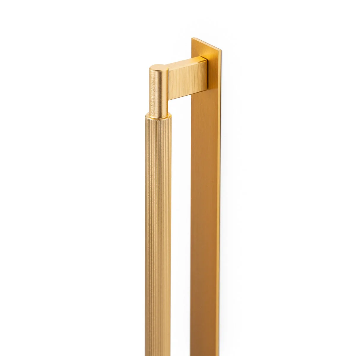 Momo Handles Momo Arpa D Handle and Backplate 1178mm Brushed Dark Brass - Image 2