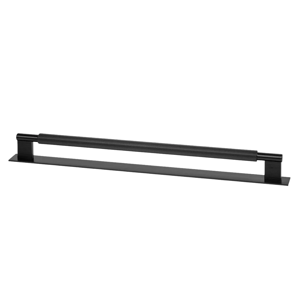 Momo Handles Momo Arpa D Handle and Backplate 320mm Brushed Black - Image 3