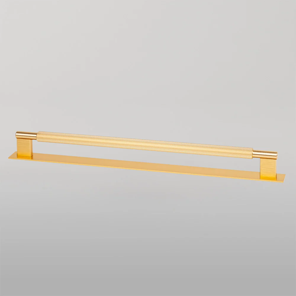 Momo Handles Momo Arpa D Handle and Backplate 320mm Brushed Dark Brass - Image 2