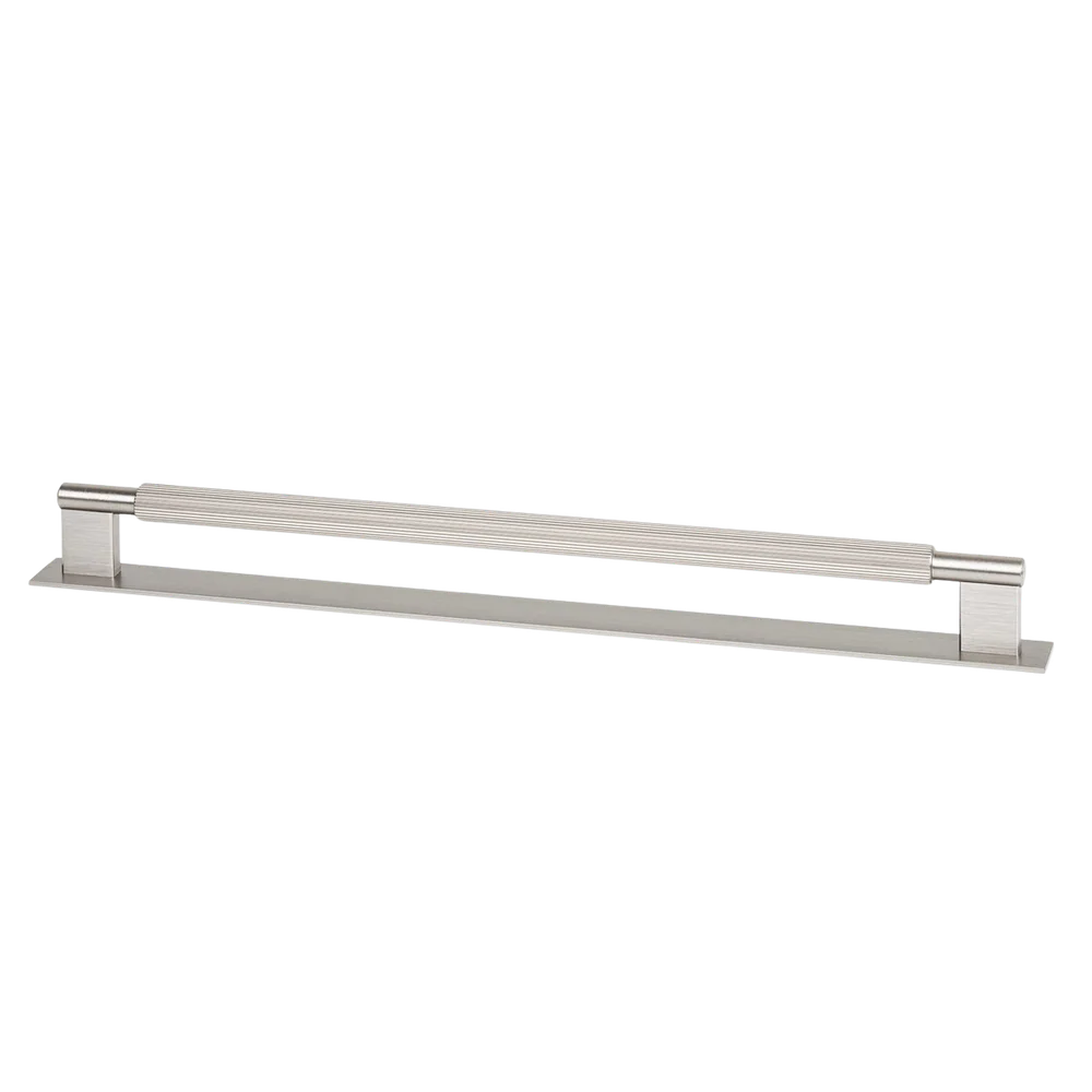 Momo Handles Momo Arpa D Handle and Backplate 320mm Dull Brushed Nickel - Image 3