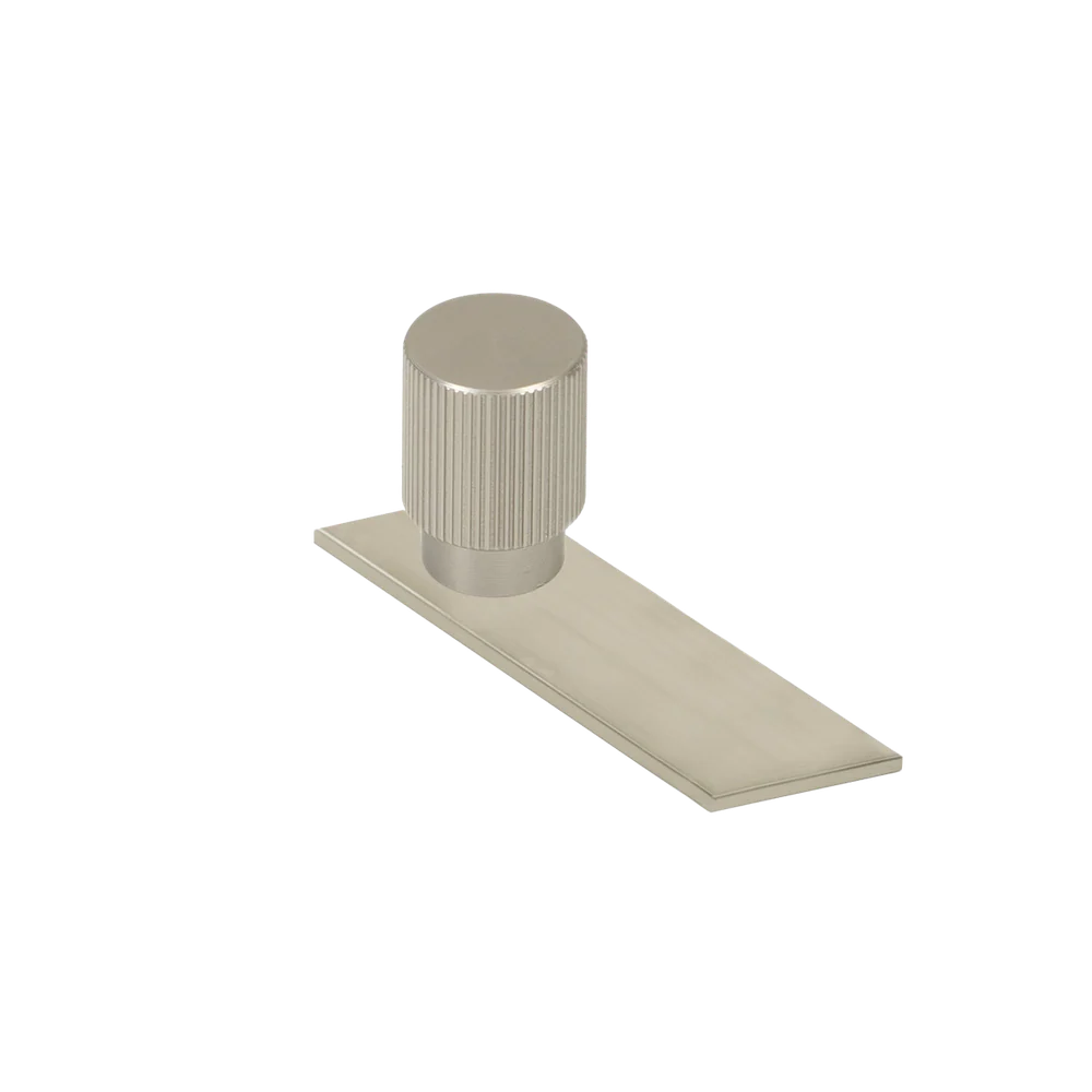 Momo Handles Momo Arpa Round Knob And Backplate 22mm Dull Brushed Nickel - Image 3