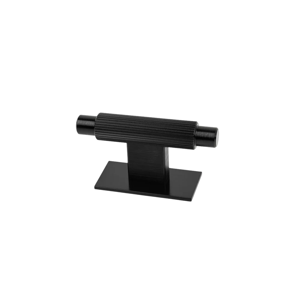 Momo Handles Momo Arpa T Knob and Backplate 70mm Brushed Black