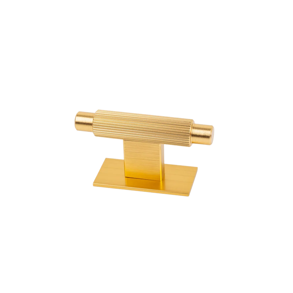 Momo Handles Momo Arpa T Knob and Backplate 70mm Brushed Dark Brass - Image 3