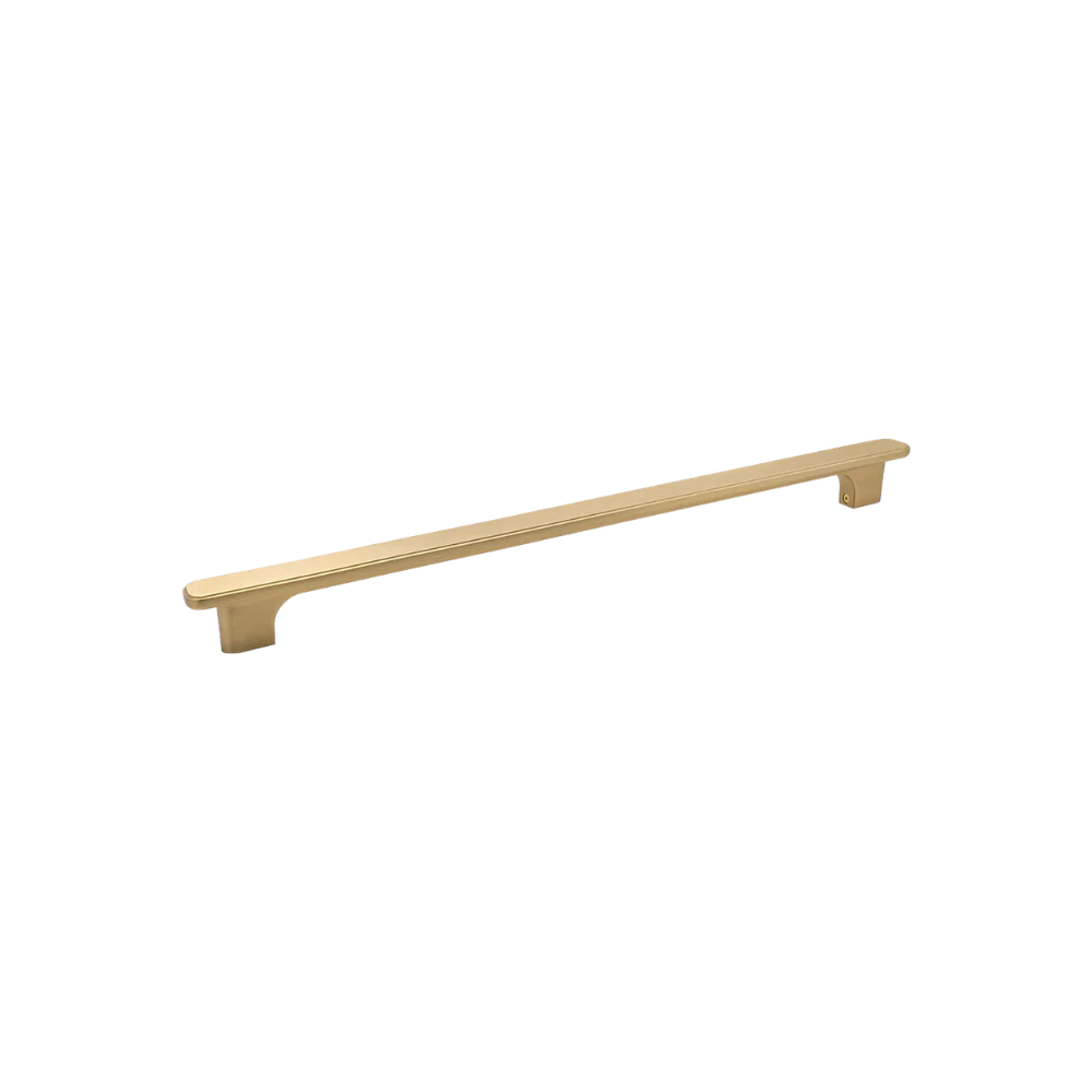 Momo Aspen Solid Brass Entrance Pull Handle Brushed Satin Brass - Image 3