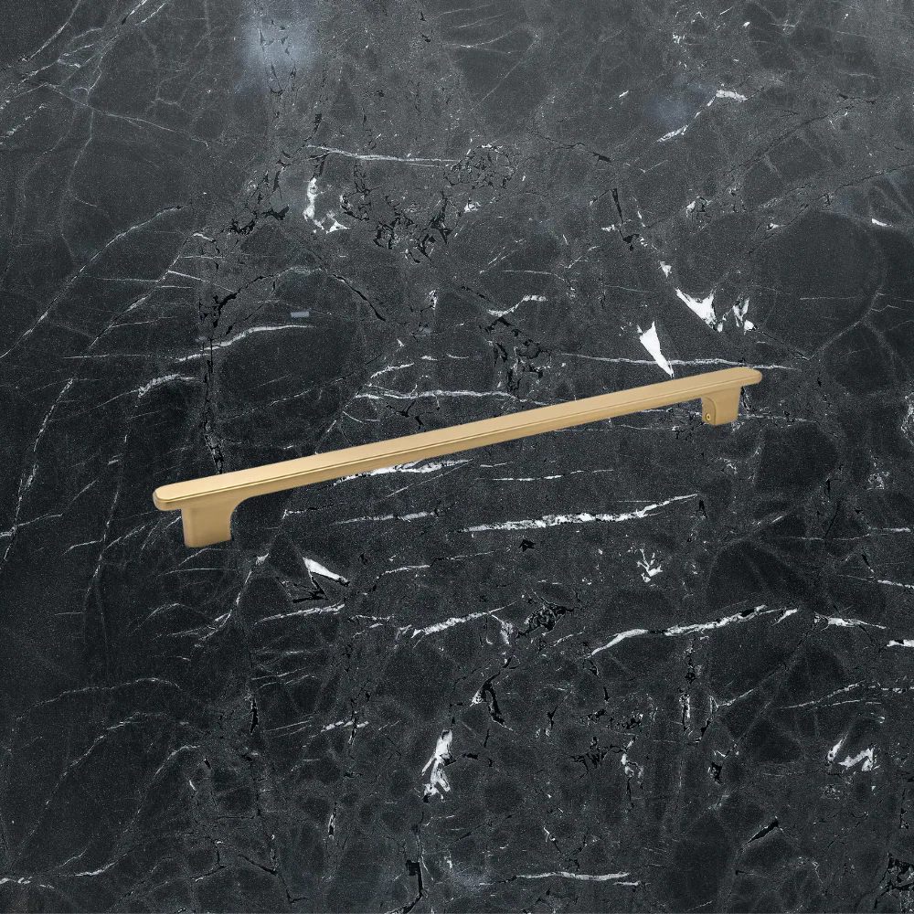 Momo Aspen Solid Brass Entrance Pull Handle Brushed Satin Brass - Image 4