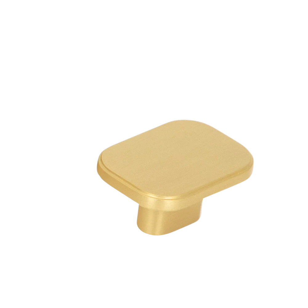Momo Handles Momo Aspen Solid Brass Knob 40mm Brushed Satin Brass - Image 3