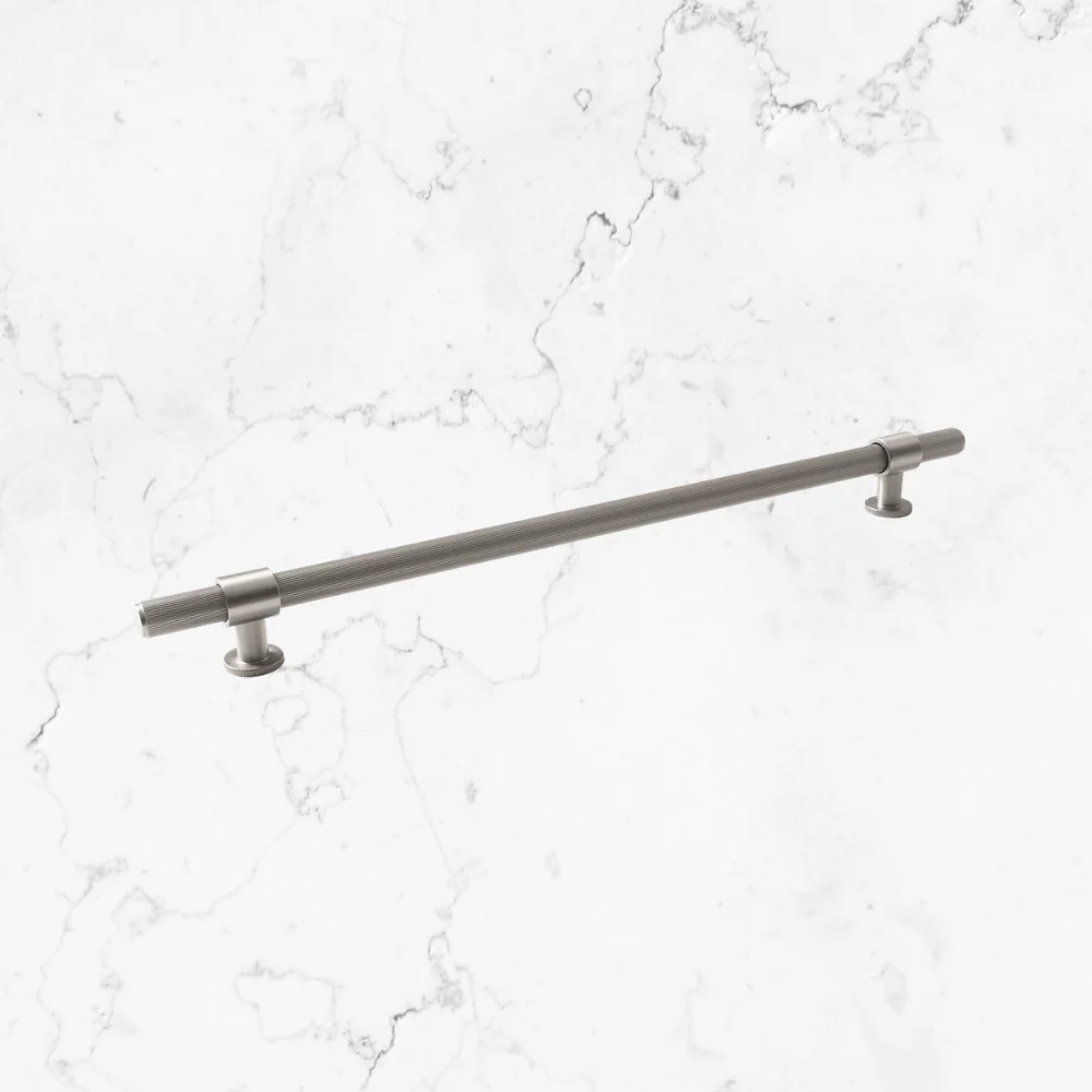 Momo Belgravia Lined Bar Pull Solid Brass 320mm Dull Brushed Nickel - Image 2