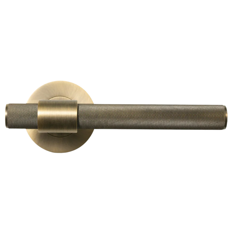 Momo Handles Belgravia Solid Brass Mortice Lock Passage Lever Set Dark Brushed Brass - Image 3