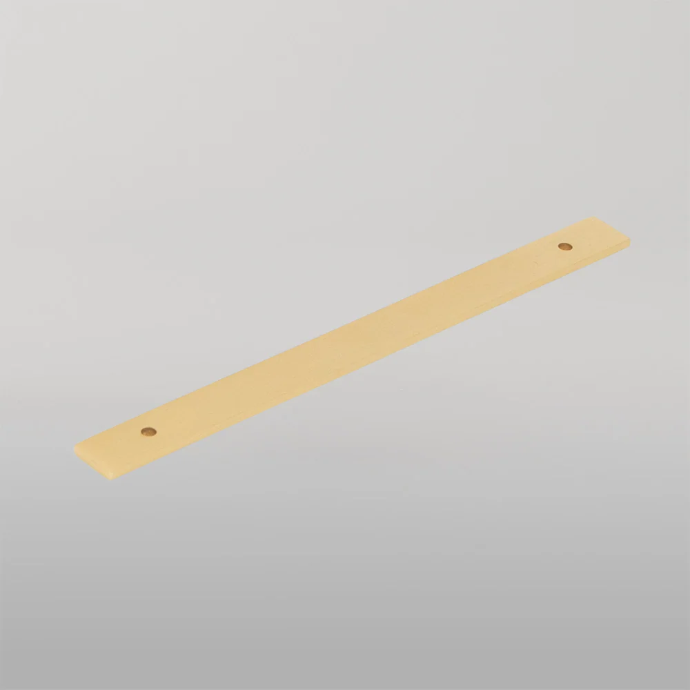 Momo Handles Momo Bellevue Solid Brass Backplate 160mm Brushed Satin Brass - Image 2